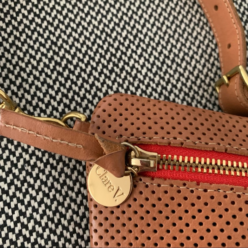 Clare V. Cuoio Perf Grande Fanny Crossbody - Picture 12 of 13